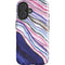 Violet Watercolor Geode iPhone 16 Plus Impact Case